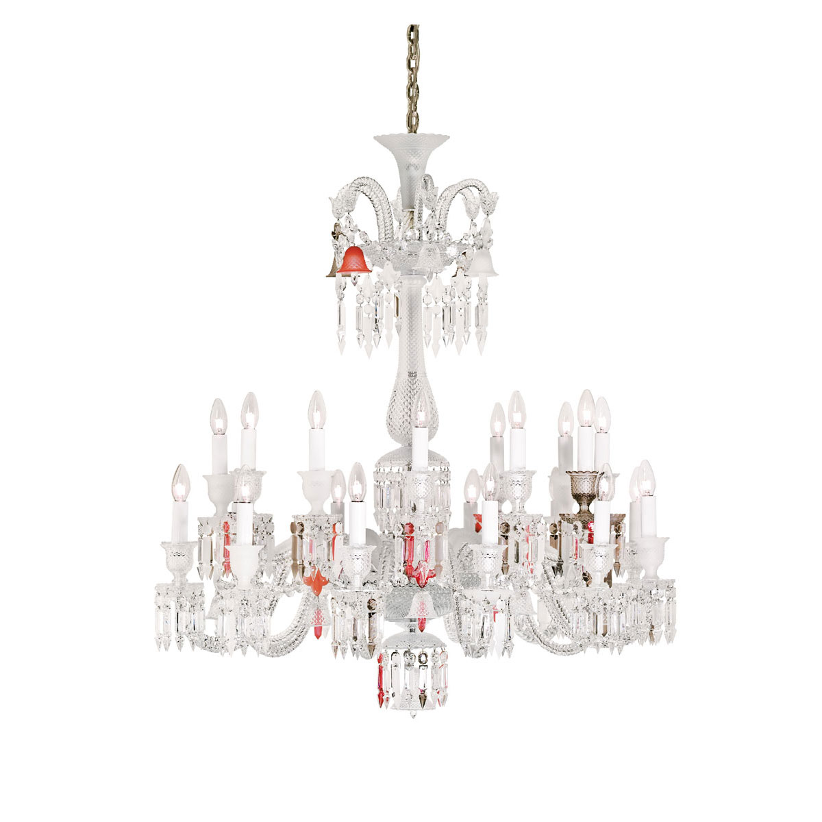 Baccarat Crystal, Zenith Unfocused Chandelier 24 Light