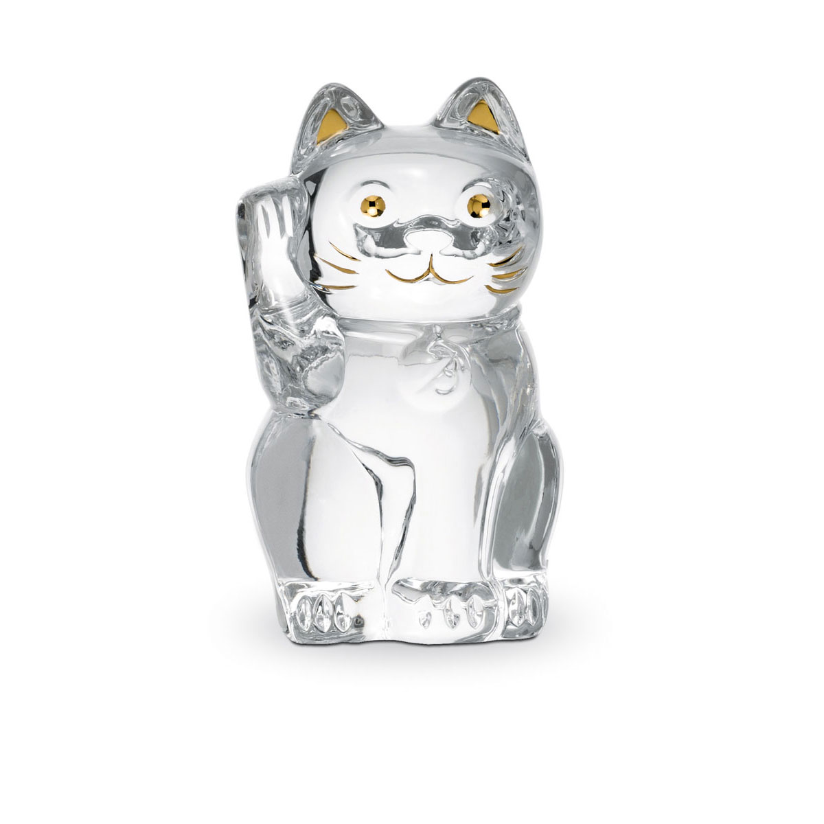 Baccarat Crystal, Lucky Cat, Clear