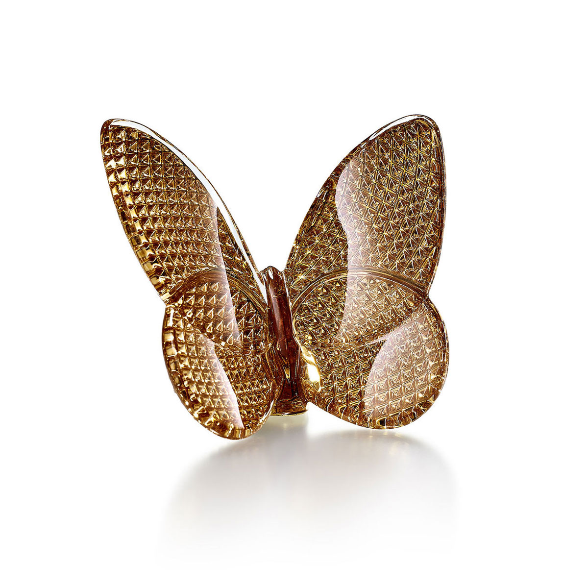 Baccarat Diamant 20K Gold Butterfly Sculpture