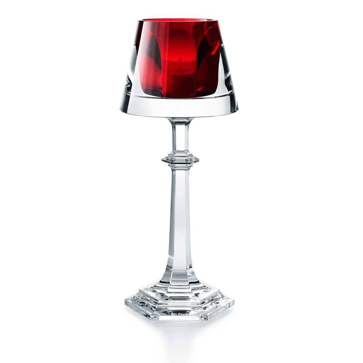 Baccarat Harcourt My Fire Red Candleholder